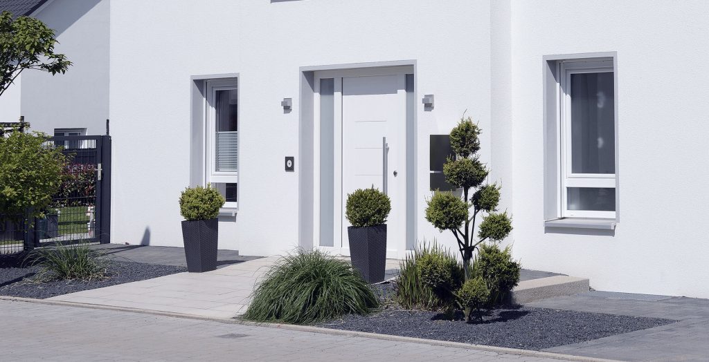 drzwi zewnętrzne białe do domu