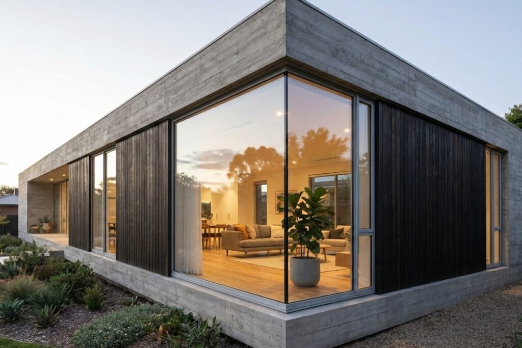 Naświetla i łączniki kątowe – jak tworzyć niebanalne przeszklenia w nowoczesnych fasadach